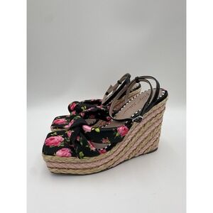 Betsey Johnson Women's Pansie Platform Ankle Strap Espadrilles Wedges Heels 9